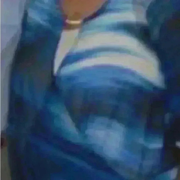 Blue, Sheer airy chiffon, blouse - Picture 10 of 10